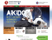 Tablet Screenshot of aikidopardubice.cz